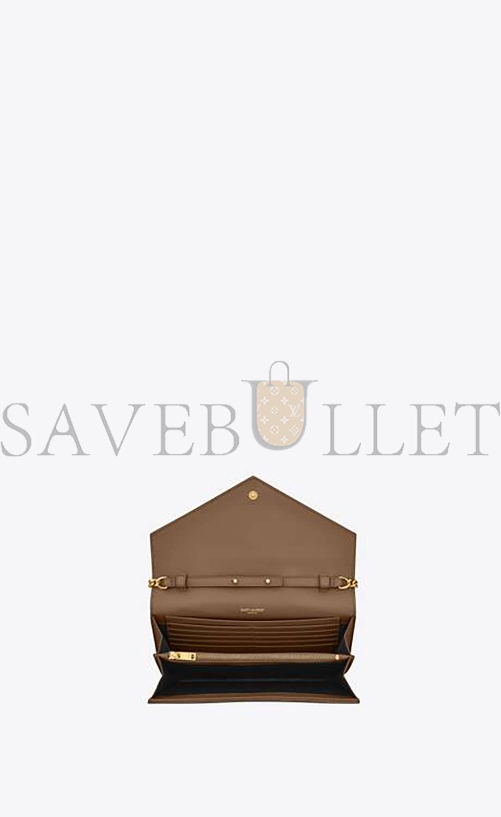 Y*L cassandre matelassÉ chain wallet in grain de poudre embossed leather 377828bow012346 (22.5*14*4cm)