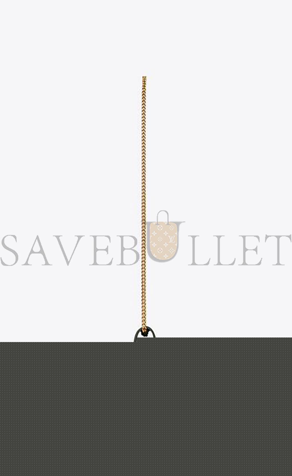 Y*L cassandre matelassÉ chain wallet in grain de poudre embossed leather 377828bow013051 (22.5*14*4cm)