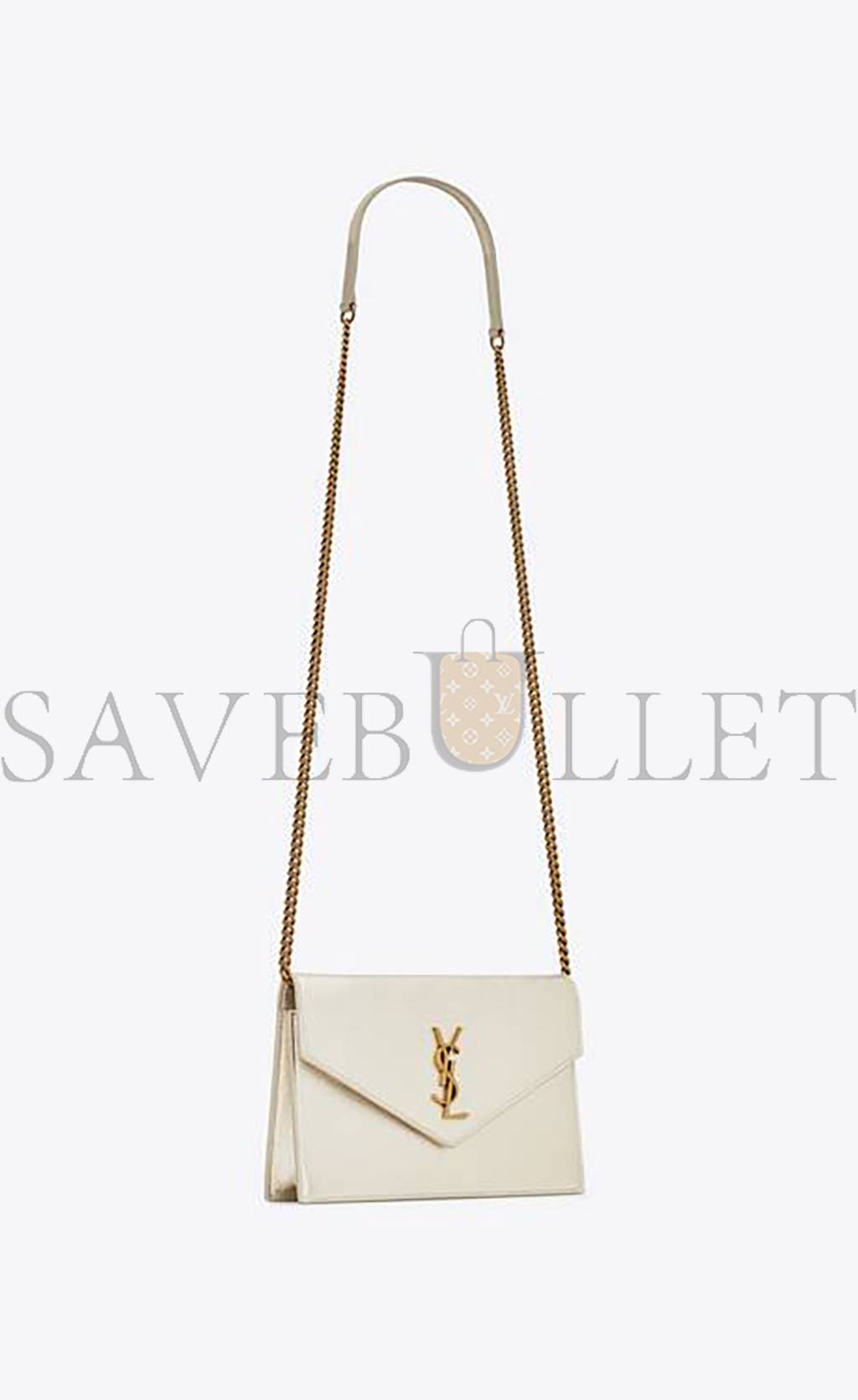 Y*L cassandre envelope chain wallet in metallized leather 402031aaagi7100 (19*12.5*3.5cm)