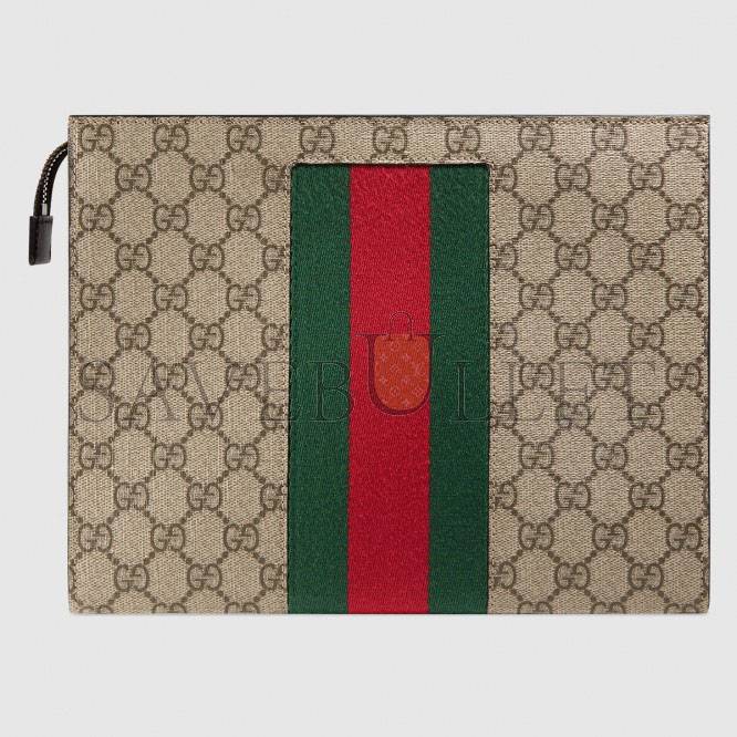 g*u*i gg S*p*e web pouch  ‎475316 （26*20*6cm）