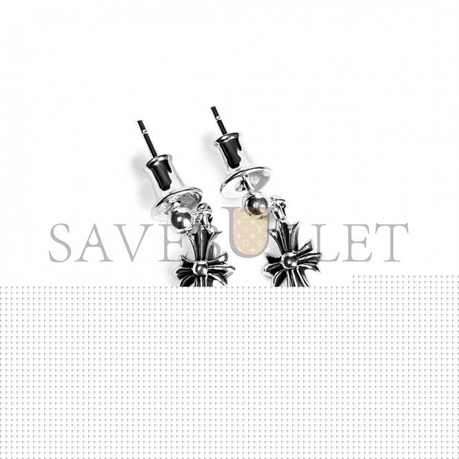 Ch**me He**ts cross babyfat drop earrings