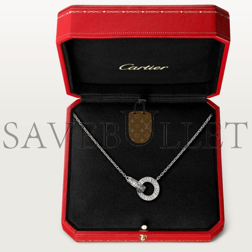Ca*t*er  love necklace, diamond-paved b7216300