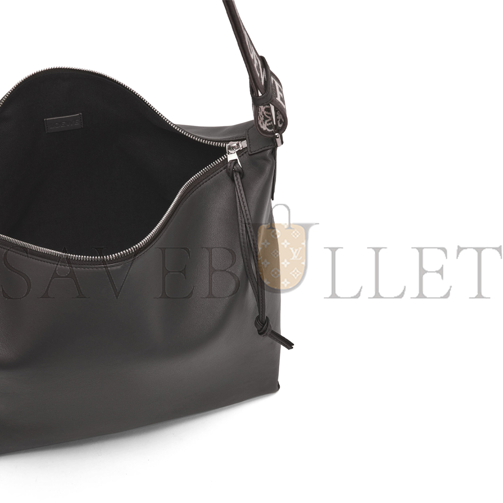 l*ew* cubi crossbody bag in S*pple smooth calfskin and jacquard (44*30*18cm)
