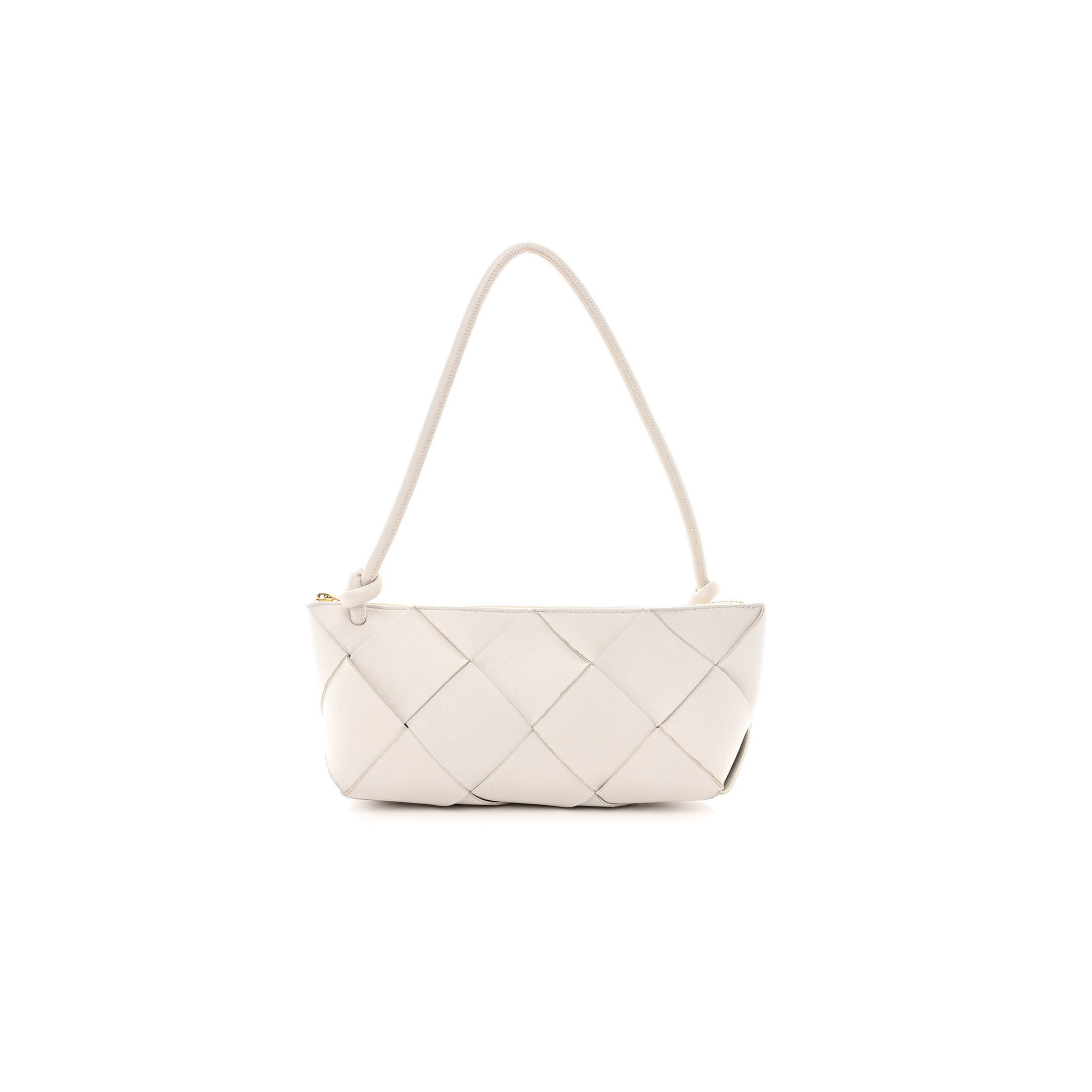 bo*te*ga Ve*ne*ta nappa maxi intreccio exploded shoulder bag chalk (21*12*8cm)