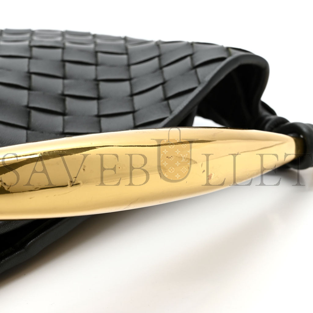 bo*te*ga Ve*ne*ta nappa intrecciato sardine bag black (36*23*4cm)