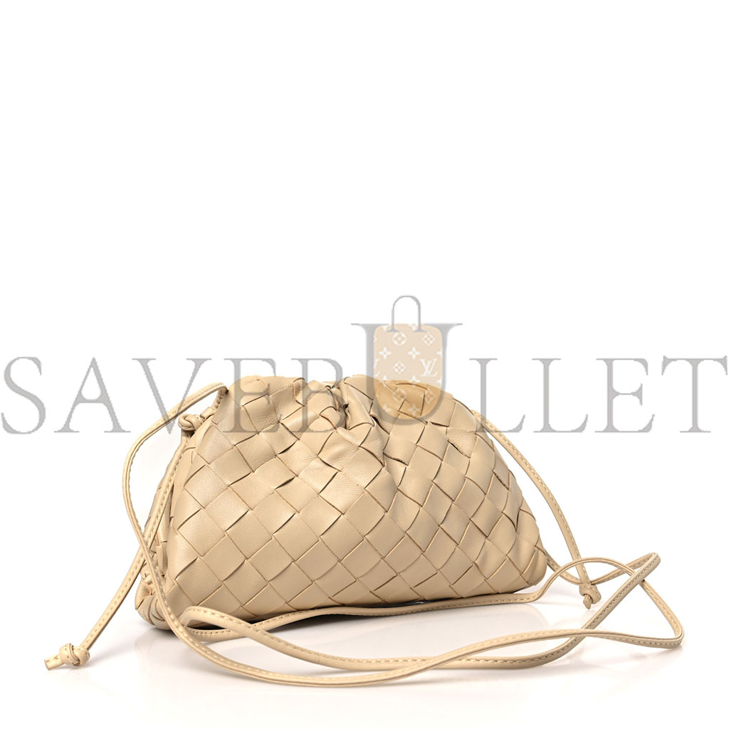 bo*te*ga Ve*ne*ta nappa intrecciato the mini pouch porridge (22*16*5cm)