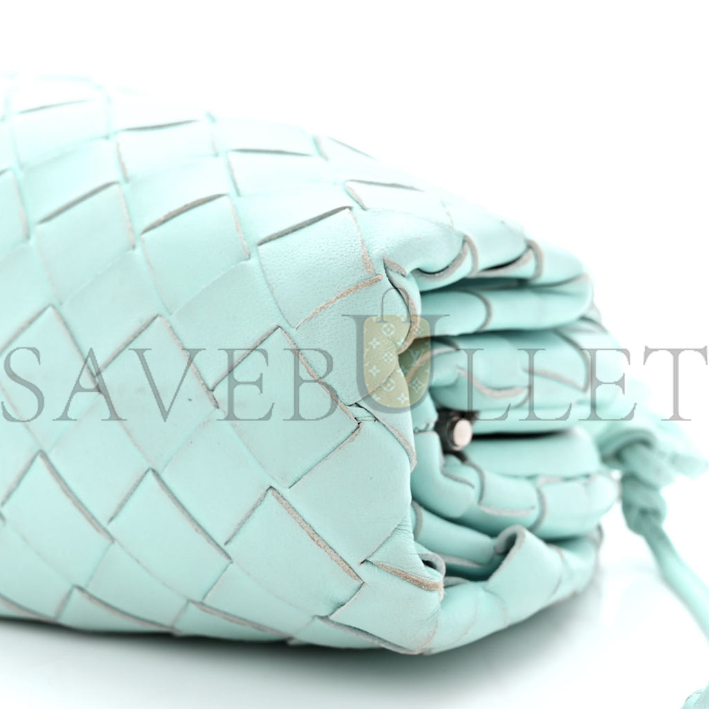 bo*te*ga Ve*ne*ta nappa intrecciato the mini pouch ice (20*13*5cm)