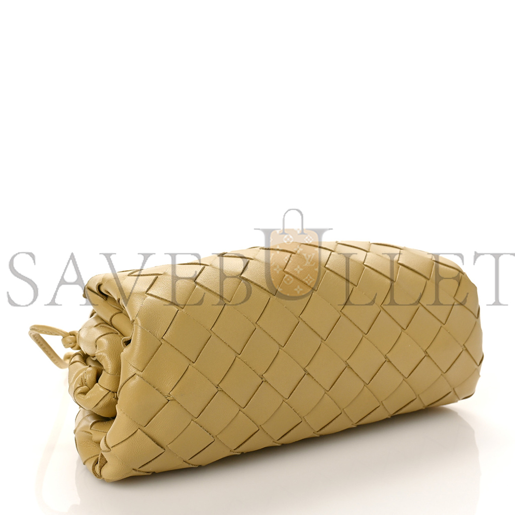 bo*te*ga Ve*ne*ta nappa intrecciato the mini pouch tapioca (22*13*6cm)