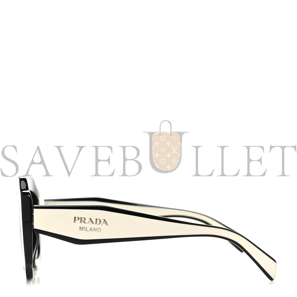 Pra*a acetate square sunglasses spr 16y black dark grey