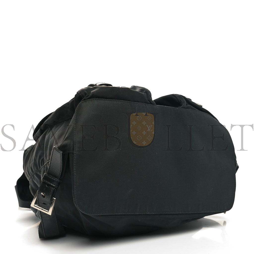Pra*a nylon vela medium backpack black (30*30*14cm)