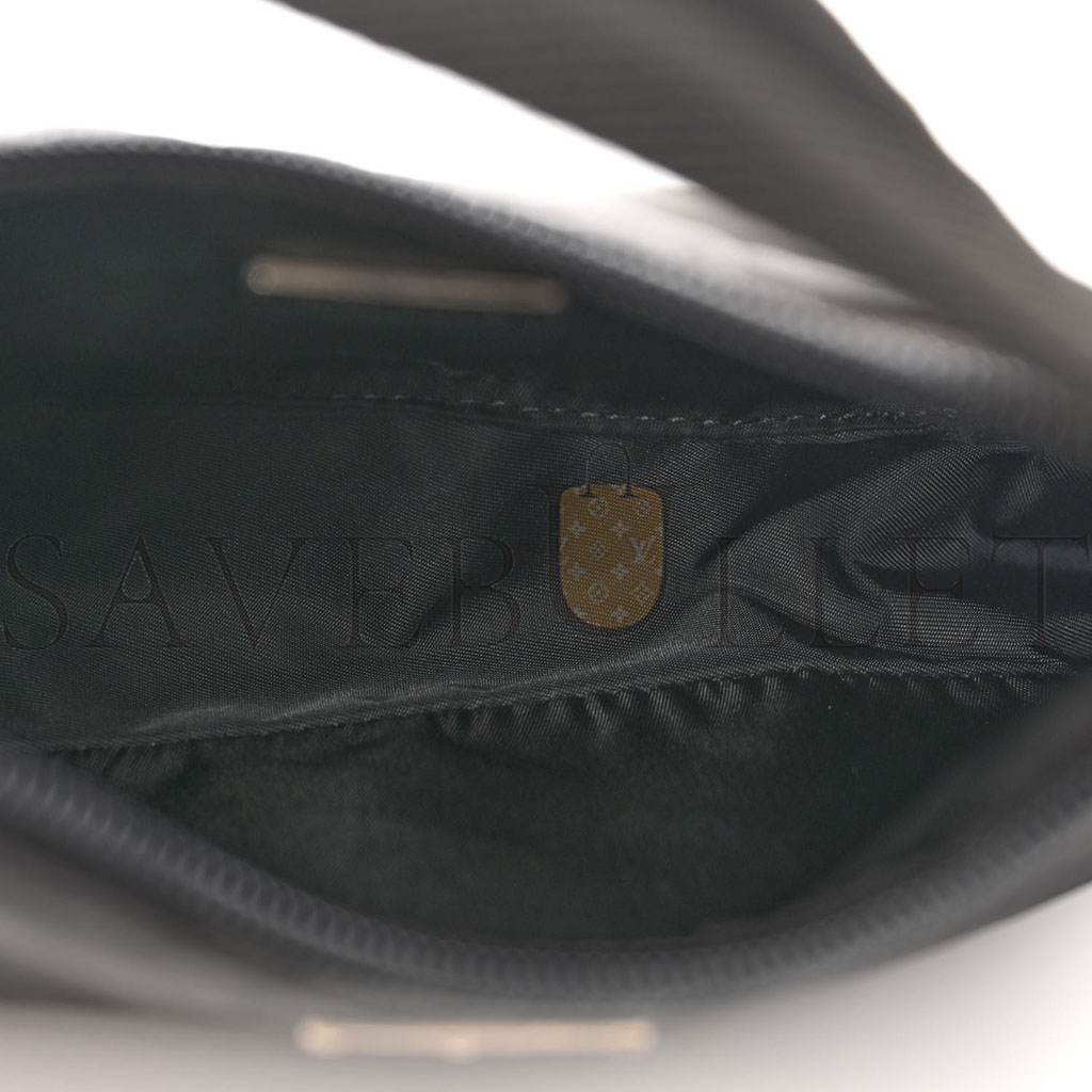 Pra*a tessuto nylon sport mini shoulder bag black (20*18*6cm)