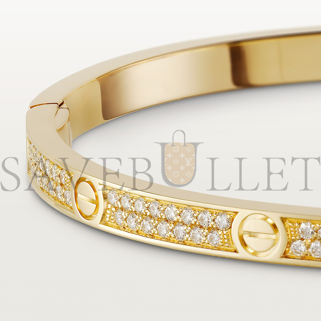 Ca*t*er  love bracelet, small model, paved n6710617