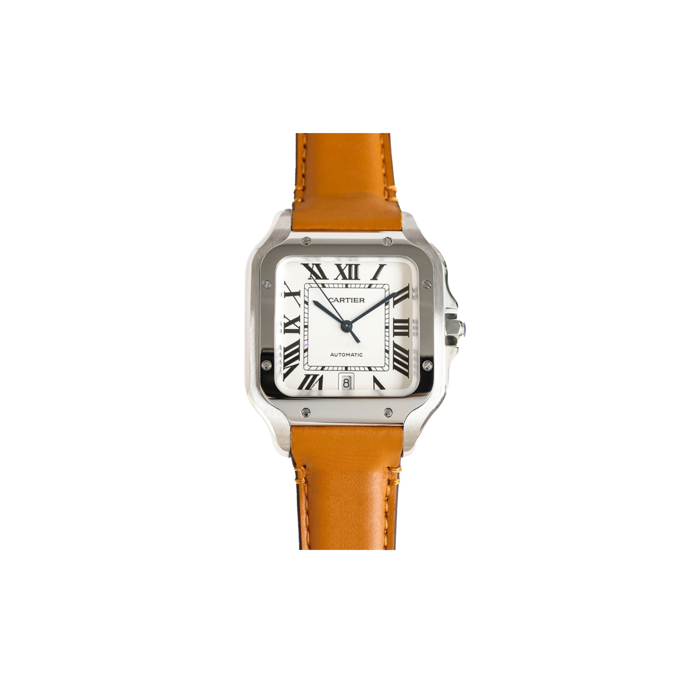 Ca*t*er santos 39.8mm leather watch wssa0018