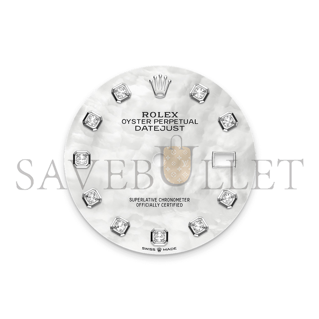 R*l*x datejust 36 oyster, 36 mm, oystersteel and white gold watch 126234-0019