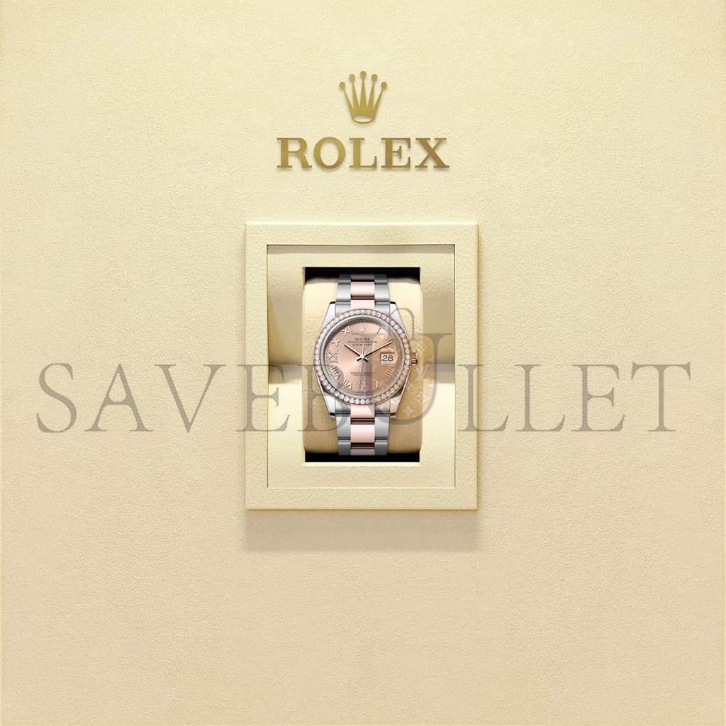 R*l*x datejust 36 oyster, 36 mm, oystersteel, white gold and diamonds watch 126284rbr-0016