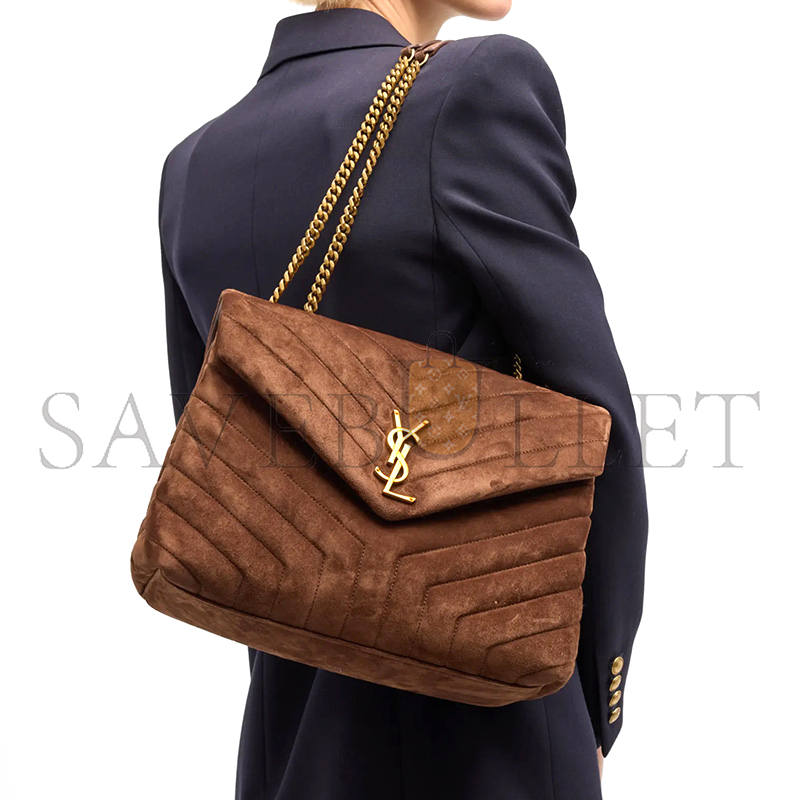 Y*L loulou medium chain bag in suede 487216522436 (32*22*11cm)