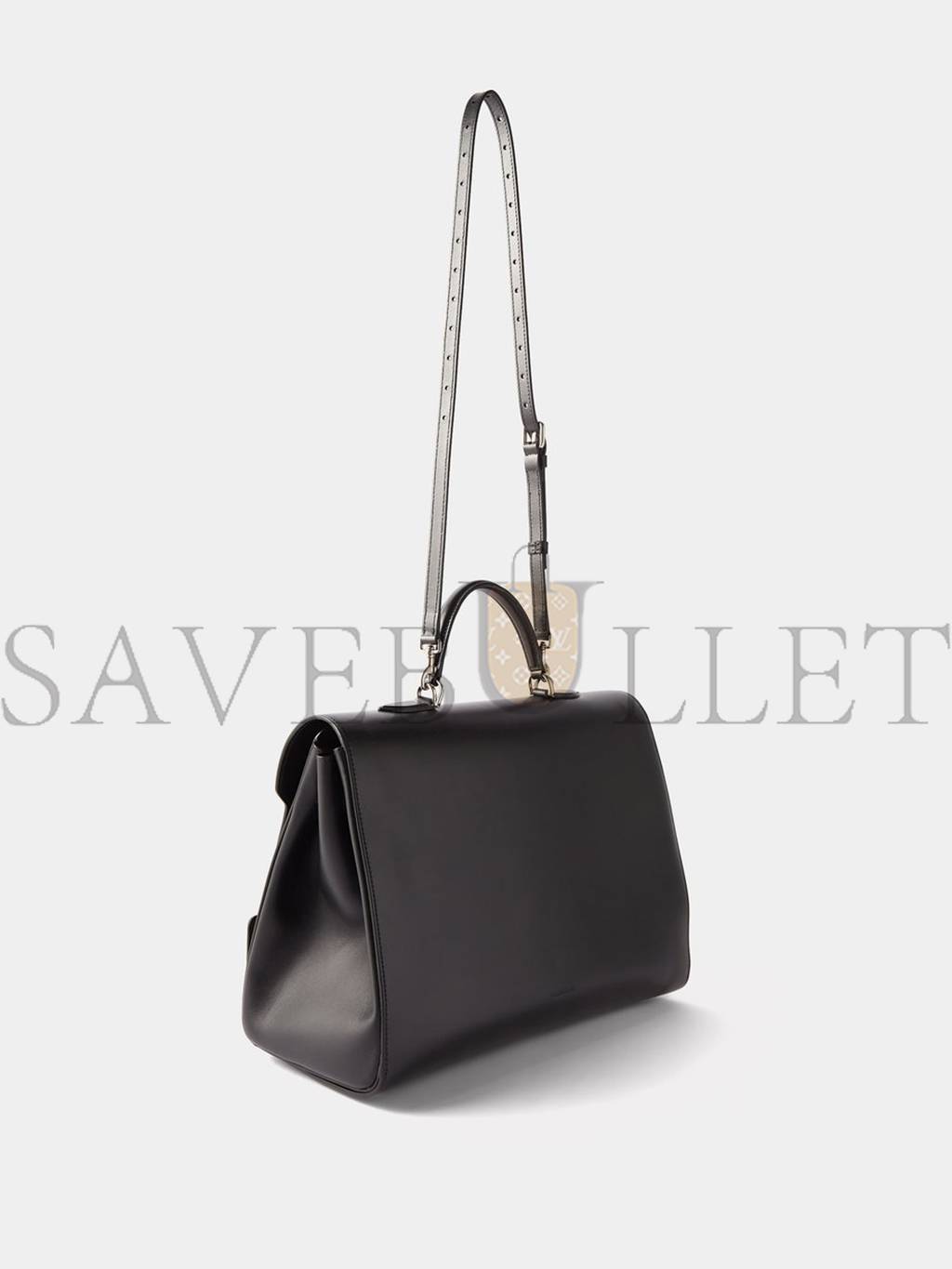 Ba*len*cia*ga black money leather handbag matchesfashion us (38.3*26.9*16.5cm)