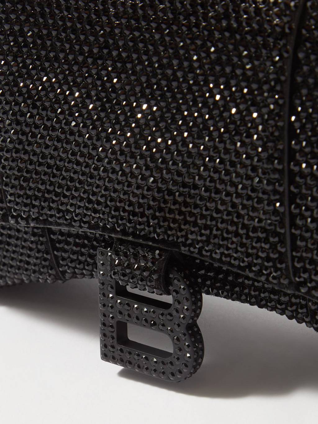 Ba*len*cia*ga black hourglass crystal-embellished cross-body bag matchesfashion us (20*11.3*6cm)
