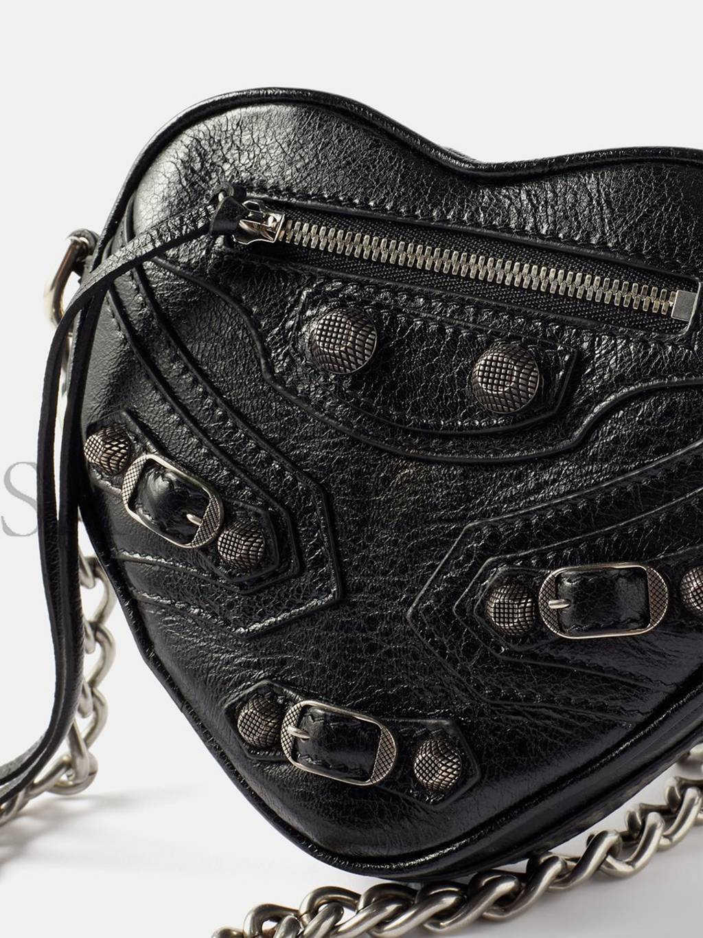 Ba*len*cia*ga black le cagole mini leather cross-body bag matchesfashion us (15.2*13.9*5cm)