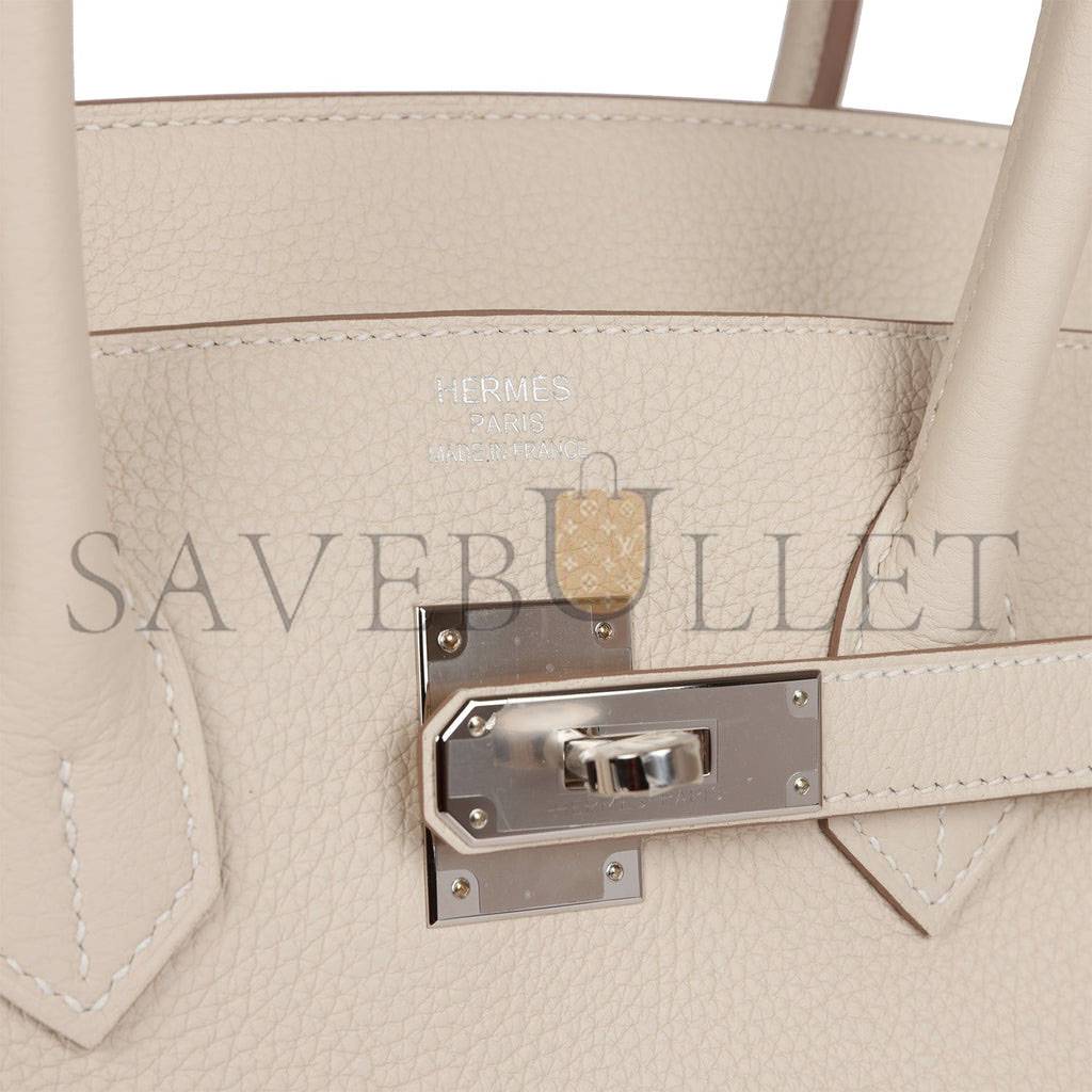 H**mes birkin 35 craie togo palladium hardware 39878406209630 (35cm)