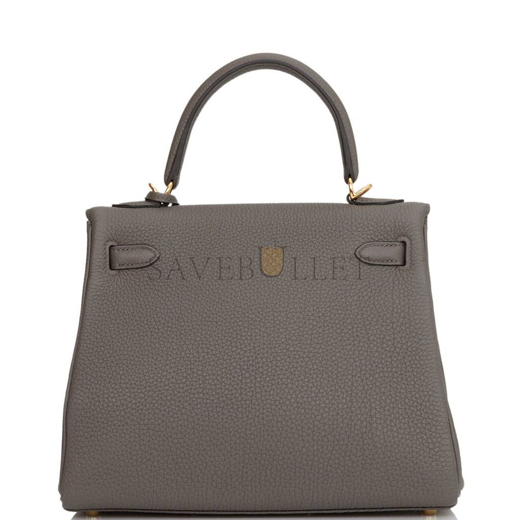 H**mes kelly retourne 25 etain togo gold hardware handmade (25*17*7cm)
