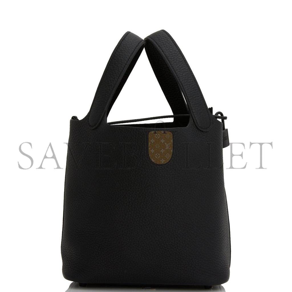 H**mes monochrome picotin 18 black clemence black hardware (18*12*19cm)
