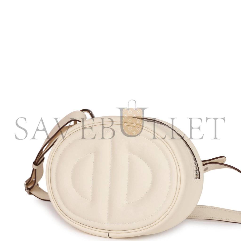 H**mes in-the-loop belt bag nata swift palladium hardware (19cm)