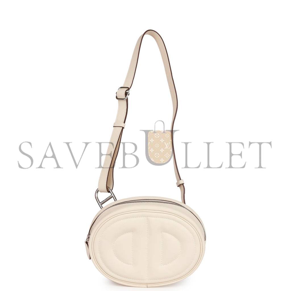 H**mes in-the-loop belt bag nata swift palladium hardware (19cm)