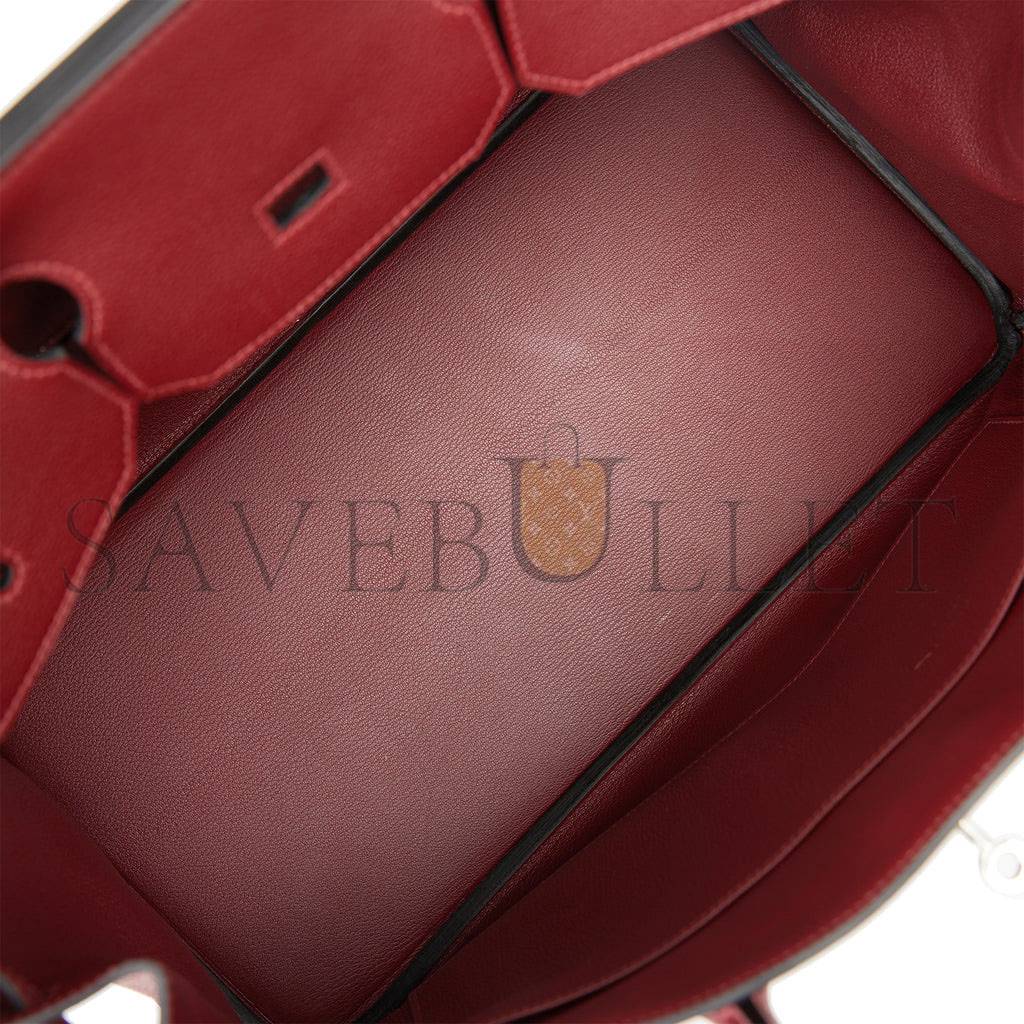 H**mes birkin 40 rouge h togo palladium hardware (40cm)