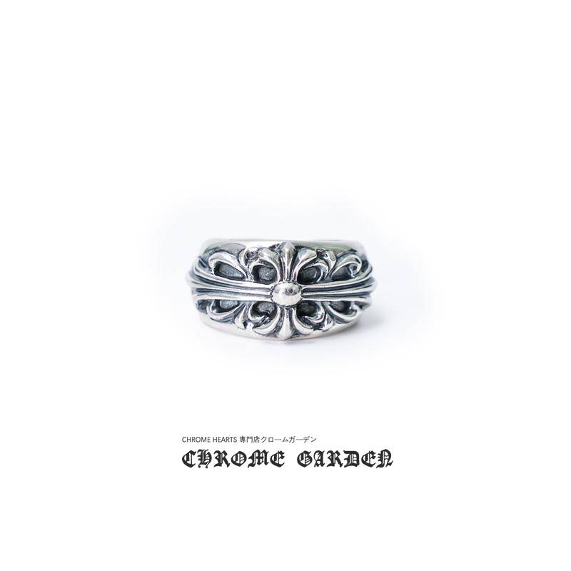 Ch**me He**ts floral cross ring