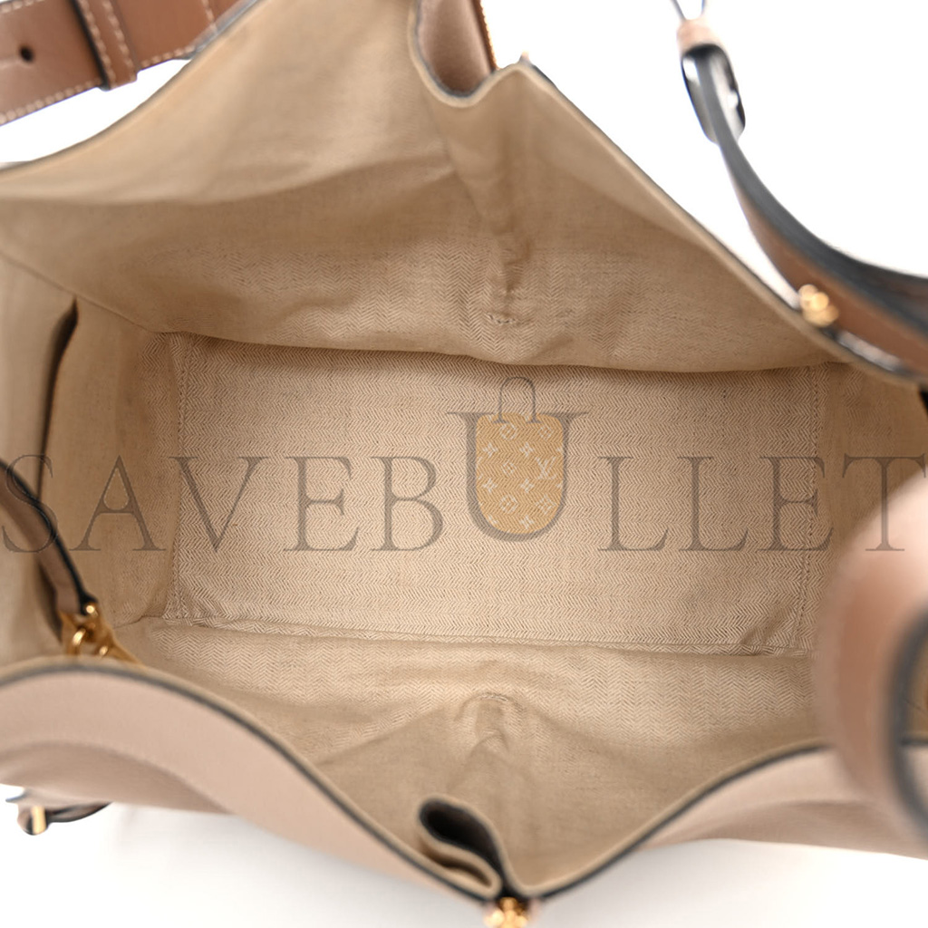 l*ew* calfskin medium hammock shoulder bag sand mink (33*30*17cm)
