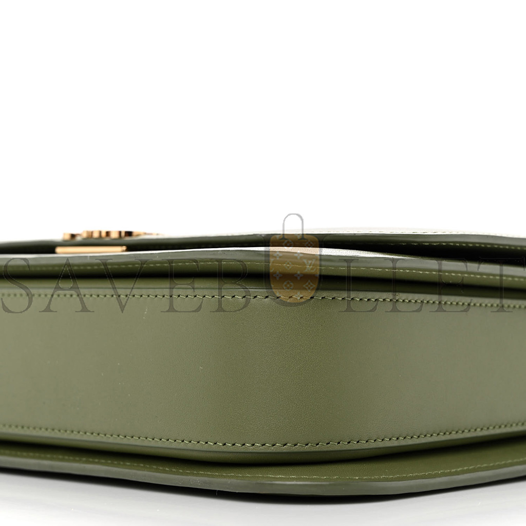 l*ew* silk calfskin goya bag avocado (22*15*7cm)