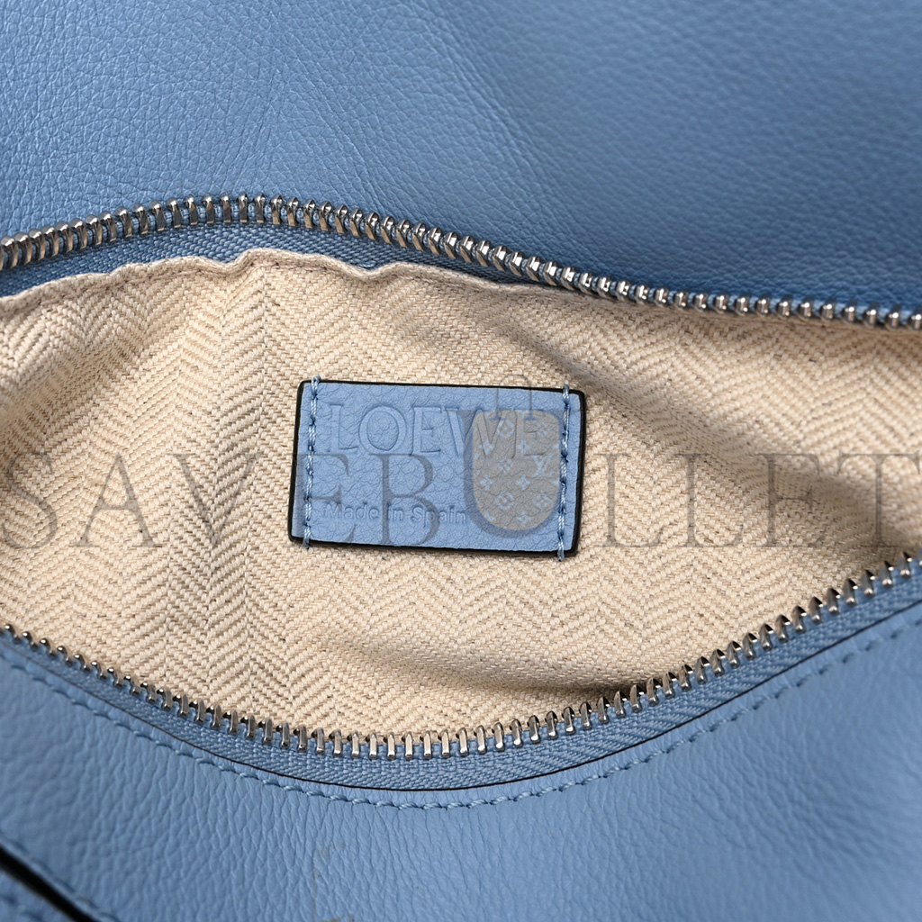 l*ew* calfskin small puzzle bumbag olympic blue (23*15*10cm)