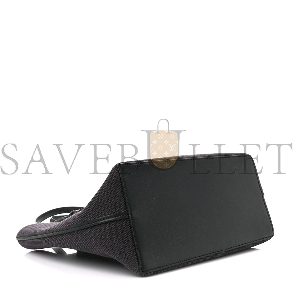 l*ew* canvas calfskin medium anagram tote anthracite (32*30*17cm)