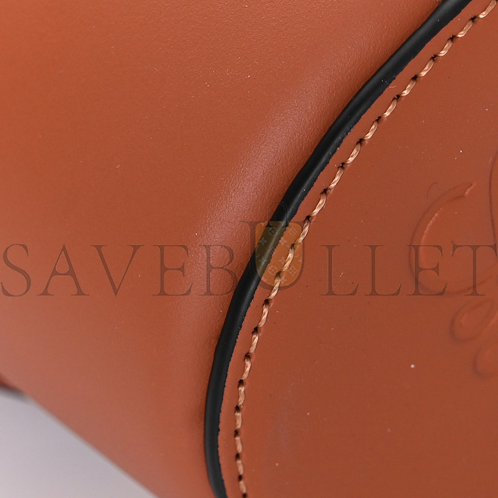 l*ew* calfskin balloon nano bucket bag tan (14*9*5cm)
