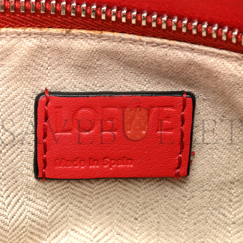 l*ew* calfskin small puzzle bag scarlet (24*16.5*10.5cm)