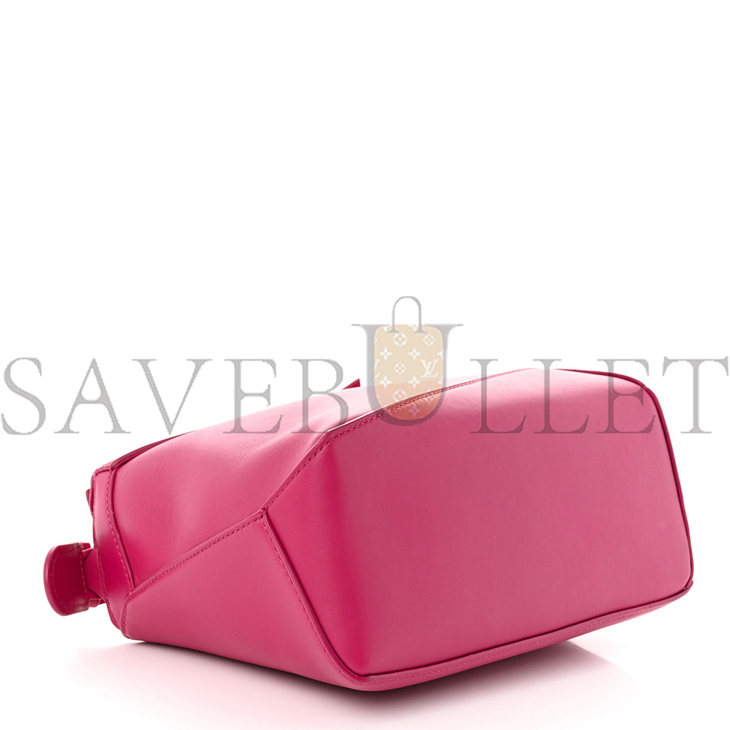 l*ew* satin calfskin monochrome small puzzle edge bag ruby red glaze (24*16.5*10.5cm)
