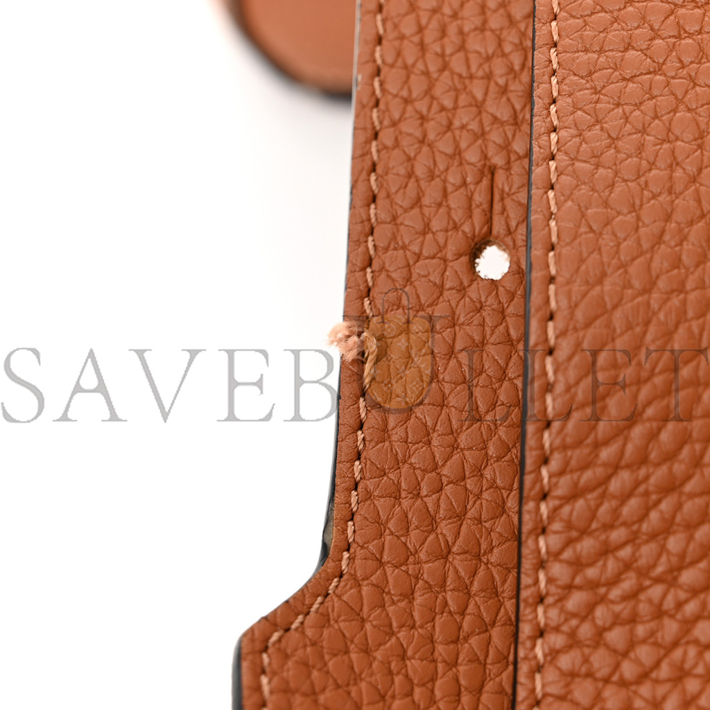 l*ew* calfskin large puzzle bag tan (36.5*23*19cm)