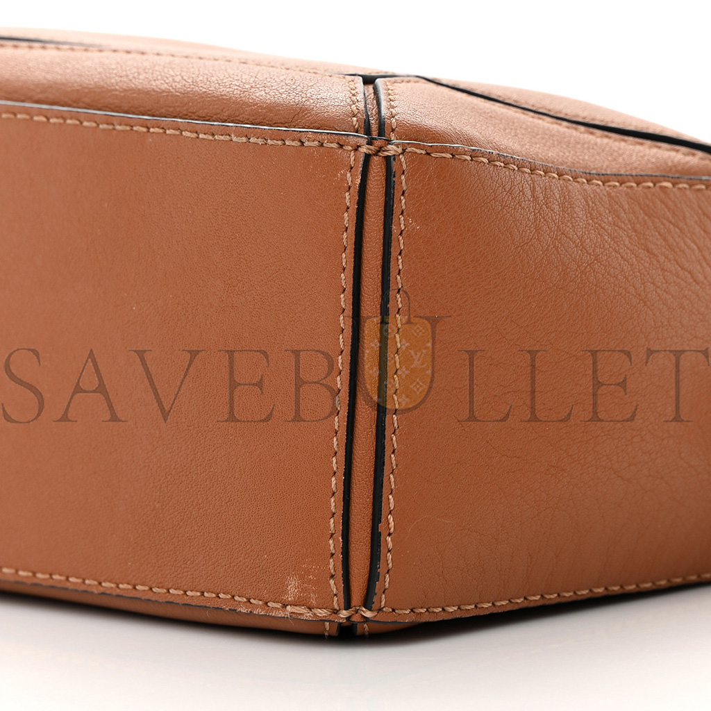 l*ew* calfskin mini puzzle bag tan (18*12.5*8cm)