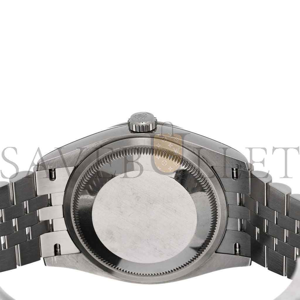 R*l*x stainless steel 36mm oyster perpetual datejust watch bright black 126200
