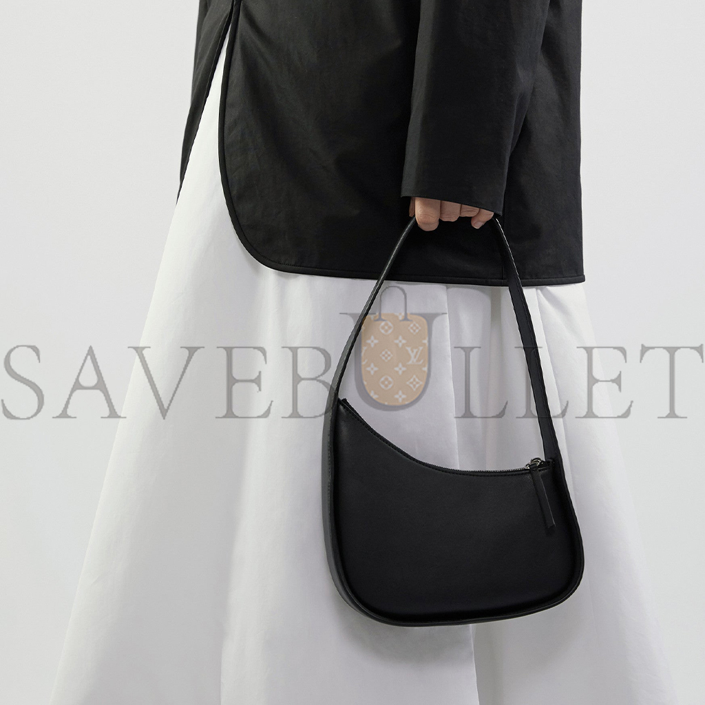 T*e R*w half moon bag in leather black w1249l52blpl (34*20*6cm）
