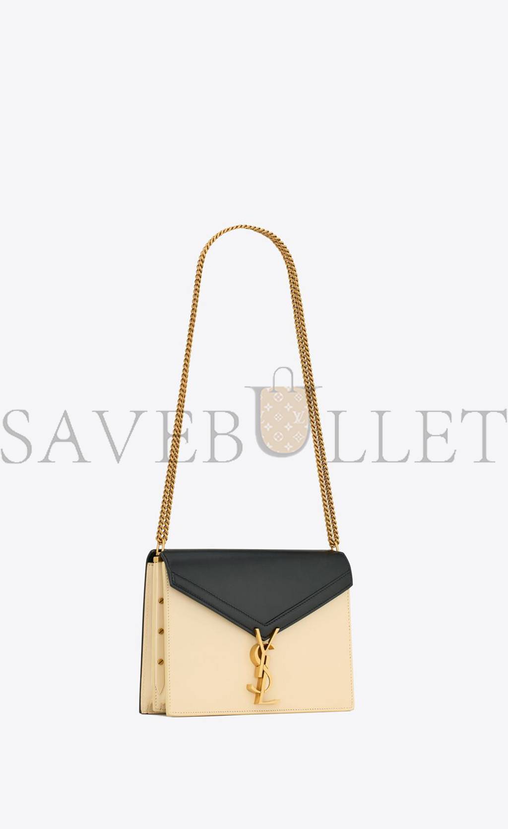 y*l cassandra medium chain bag in box Sa**t Lau*nt leather 53275016c7w1089 (22*16.5*5.5cm)