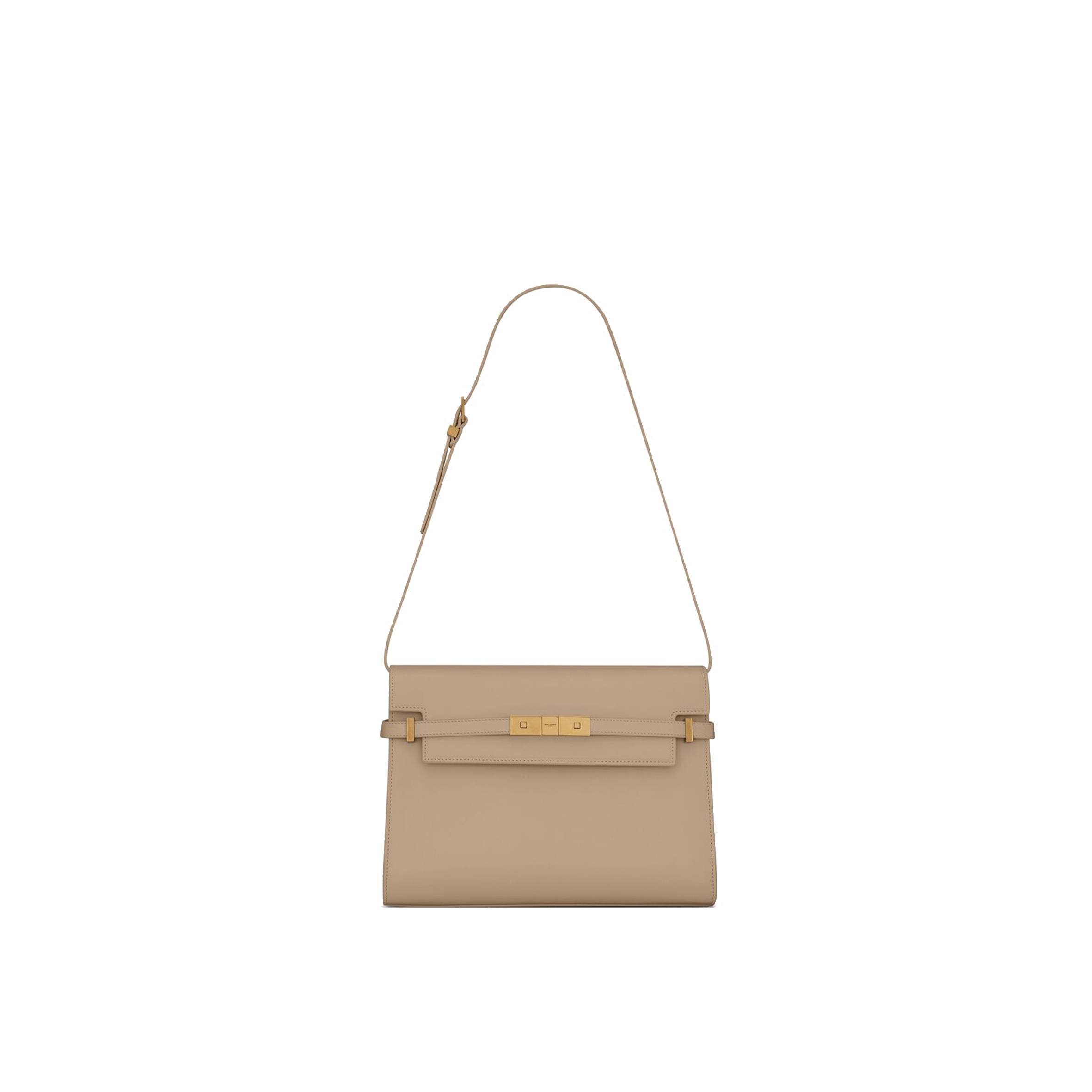 y*l manhattan shoulder bag in box Sa**t Lau*nt leather 5792710sx0w1722 (29*20*7.5cm)