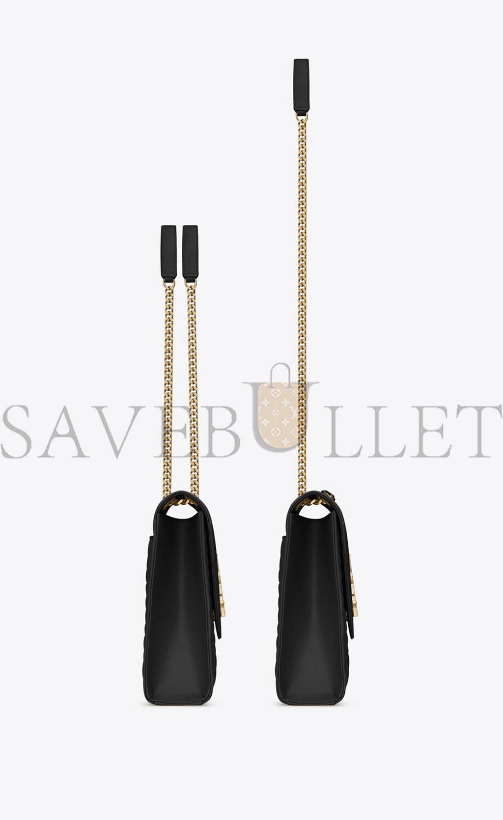 Y*L envelope large bag in mix matelass&eacute; grain de poudre embossed leather 600166bow911000 (31*22*7.5cm)