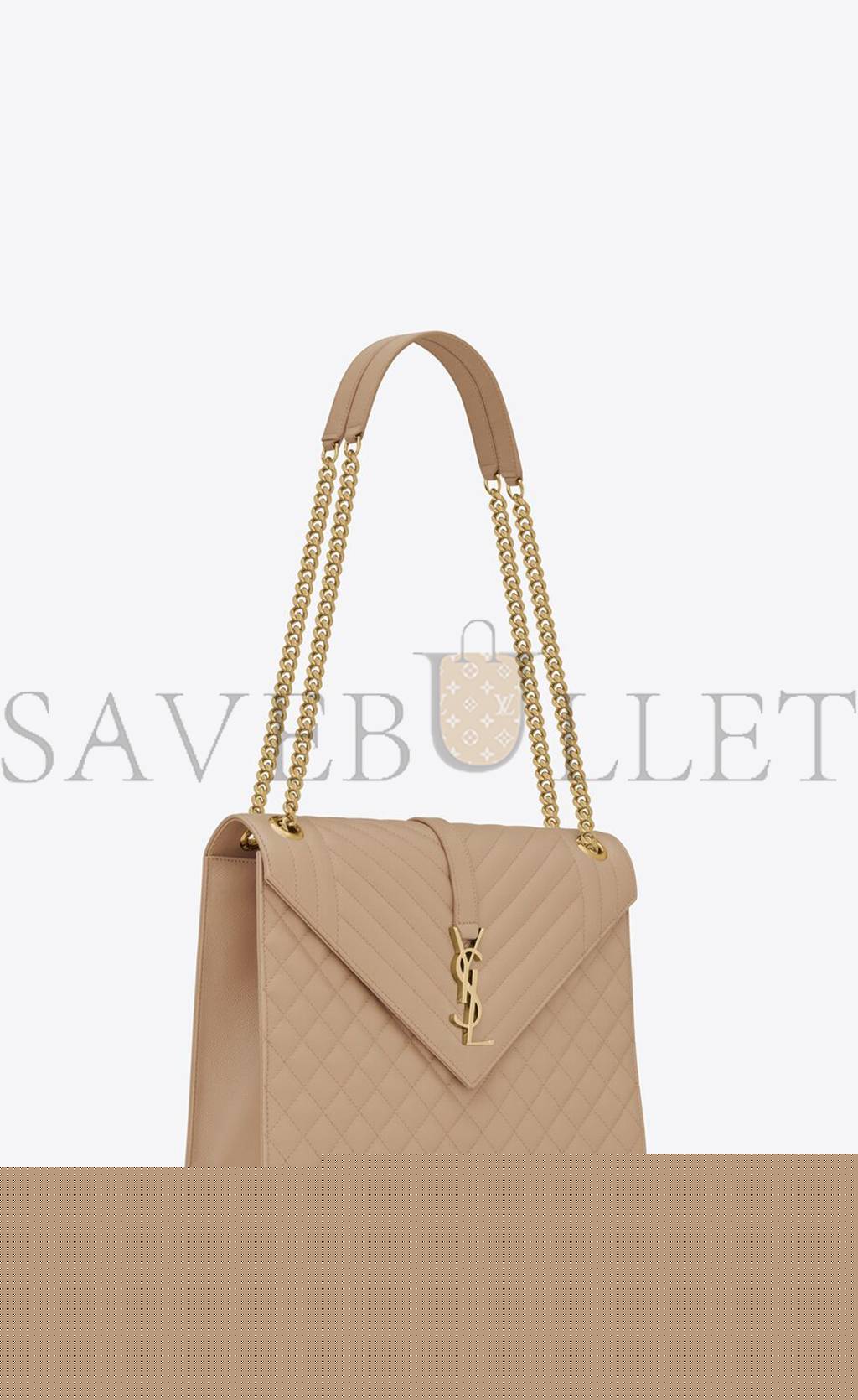 Y*L envelope large bag in mix matelass&eacute; grain de poudre embossed leather 600166bow912721 (31*22*7.5cm)