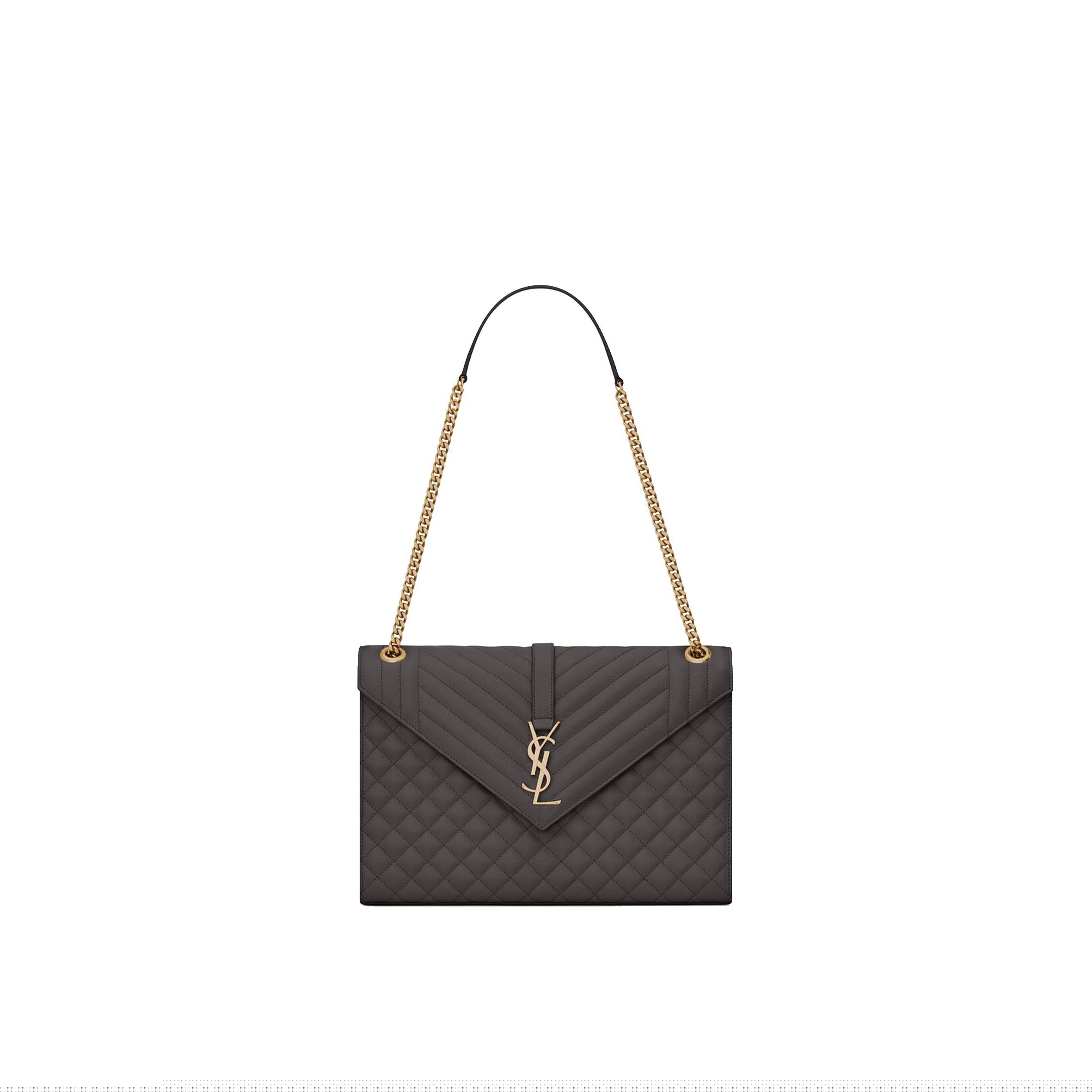 Y*L enveloppe large bag in mix matelass&eacute; grain de poudre embossed leather 600166bow971112 (31*22*7.5cm)