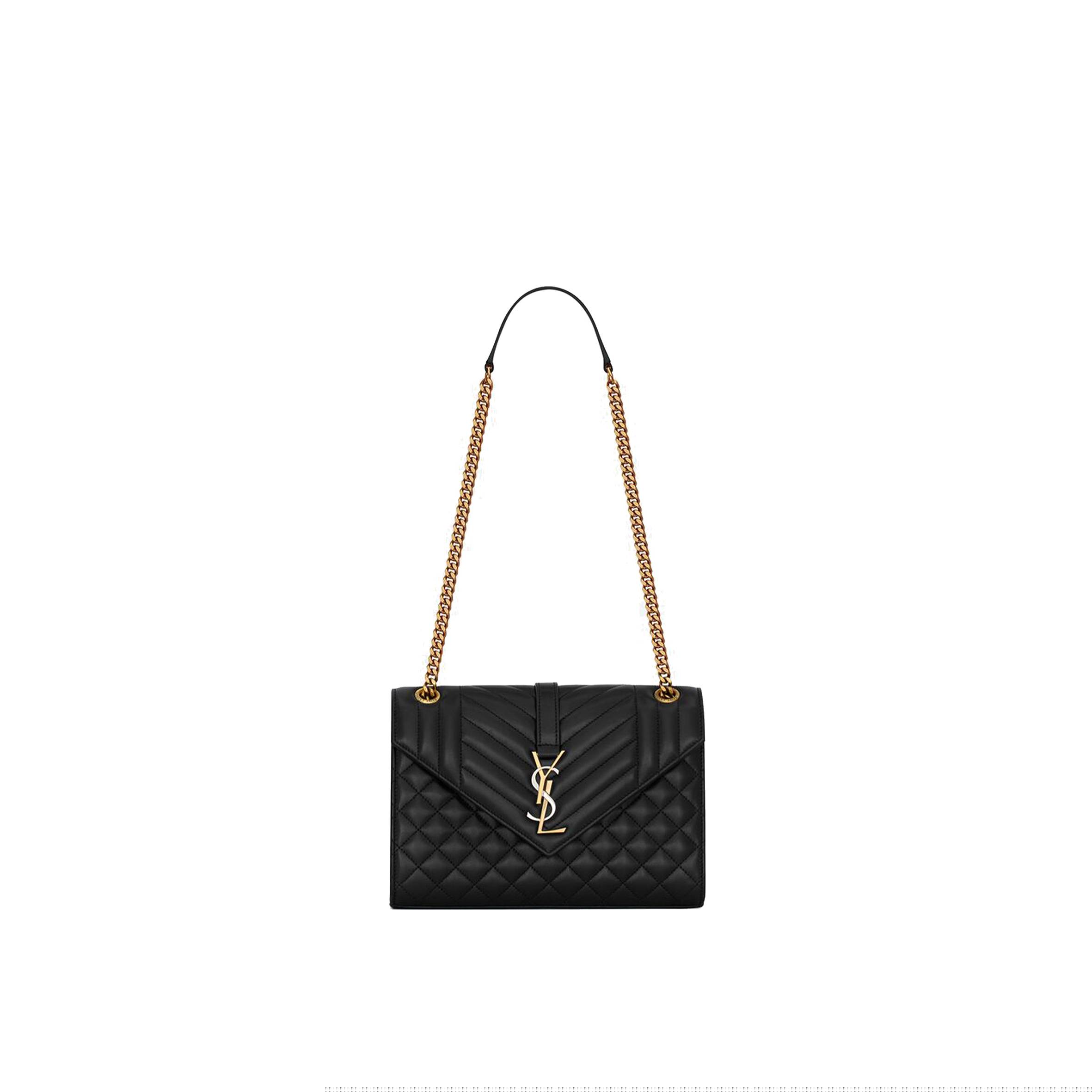 Y*L envelope medium in mix matelass&eacute; leather 600185aabzo1025 (24*17.5*6cm)