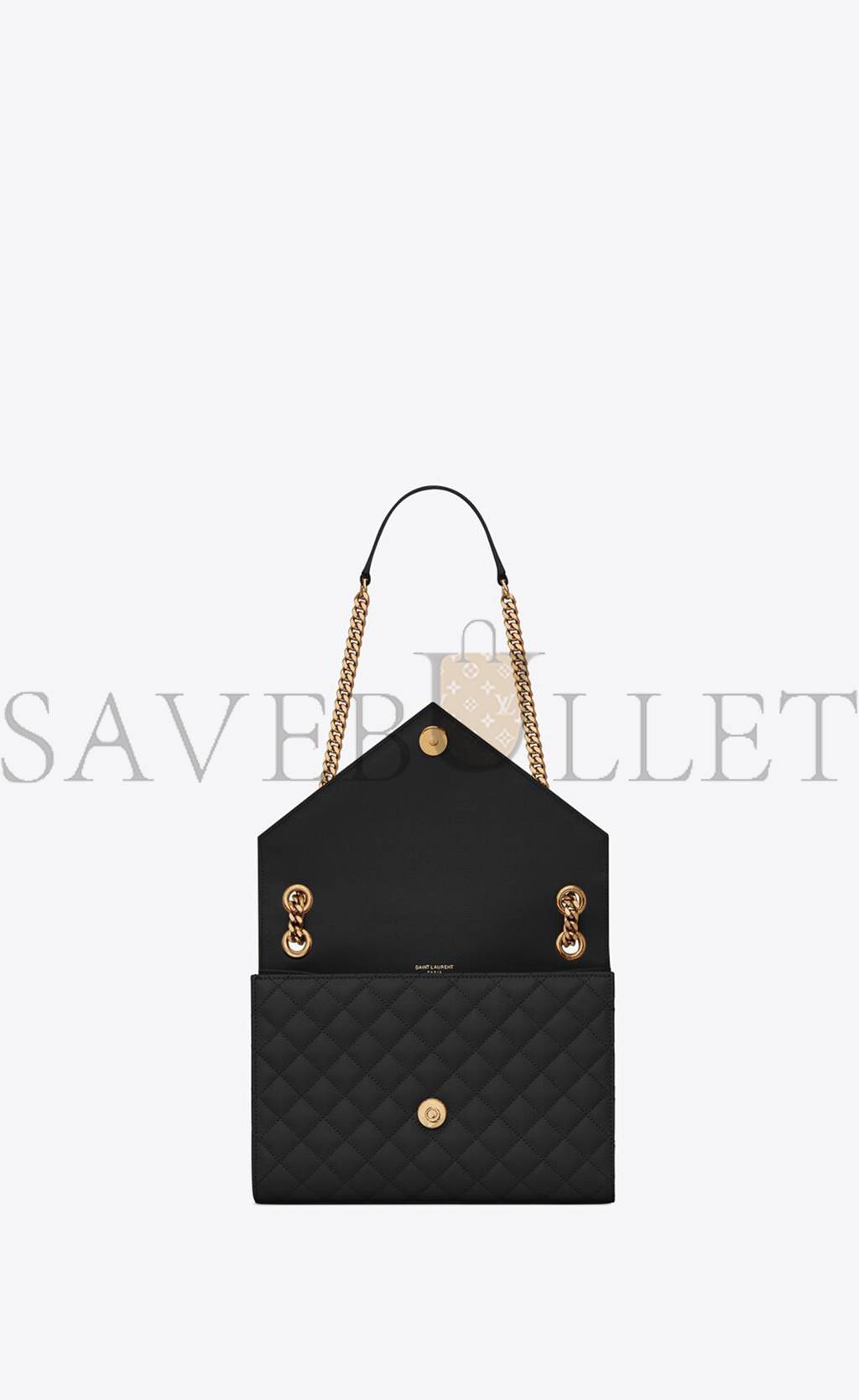 Y*L envelope medium chain bag in mix matelass&eacute; grain de poudre embossed leather 600185bow911000 (24*17.5*6cm)