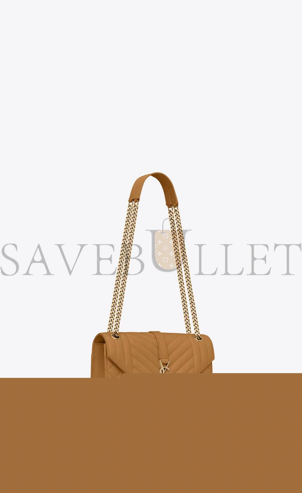 Y*L envelope medium chain bag in mix matelass&eacute; grain de poudre embossed leather 600185bow912516 (24*17.5*6cm)