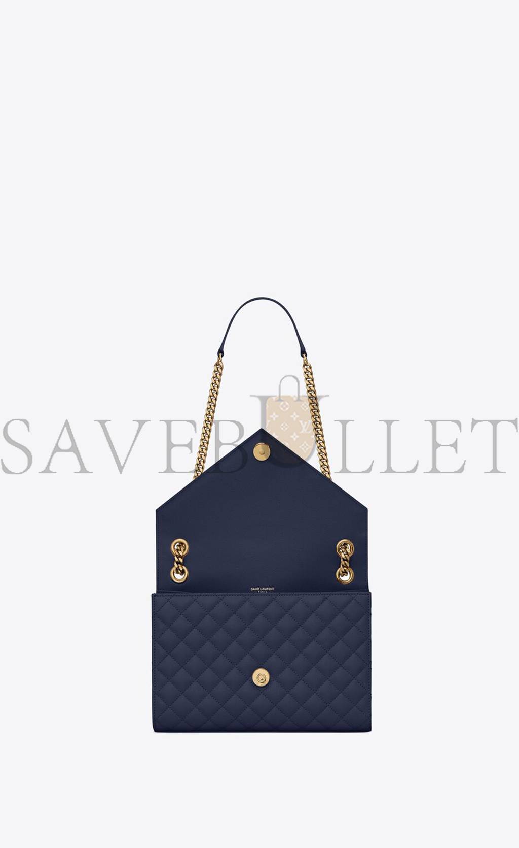 Y*L envelope medium chain bag in mix matelass&eacute; grain de poudre embossed leather 600185bow914147 (24*17.5*6cm)